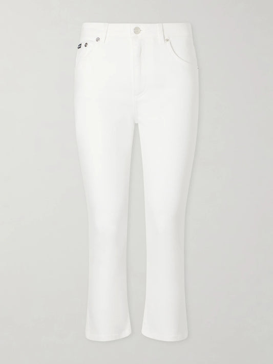 Mid-rise Straight-leg Capri Pants
