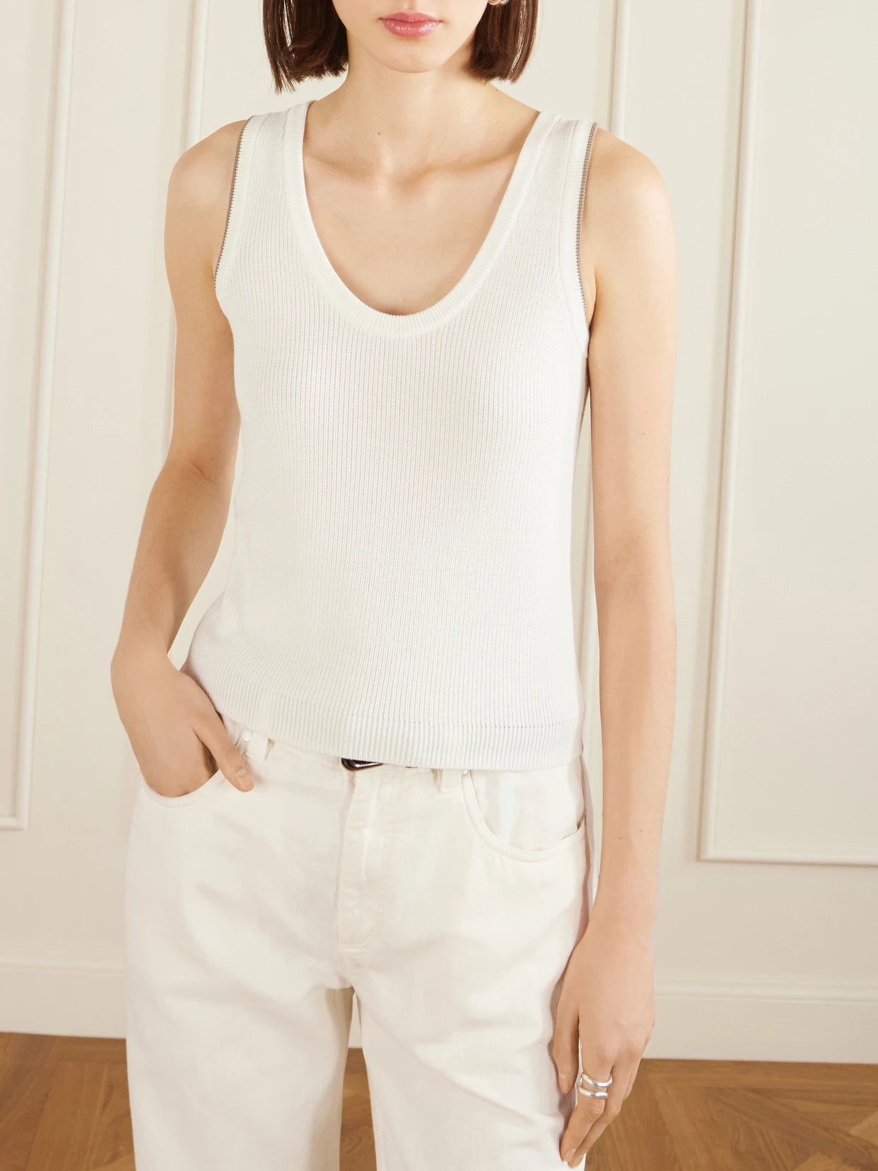 Ribbed Cotton Tank