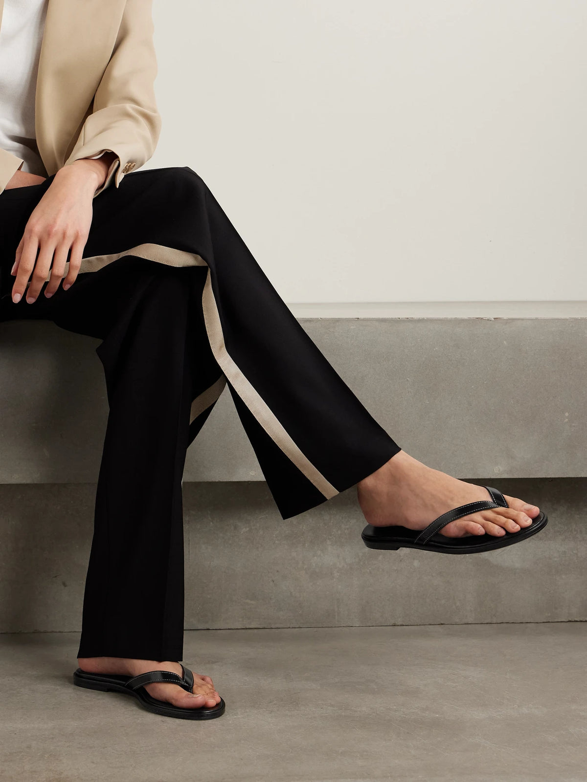 Melody Leather Flip Flops