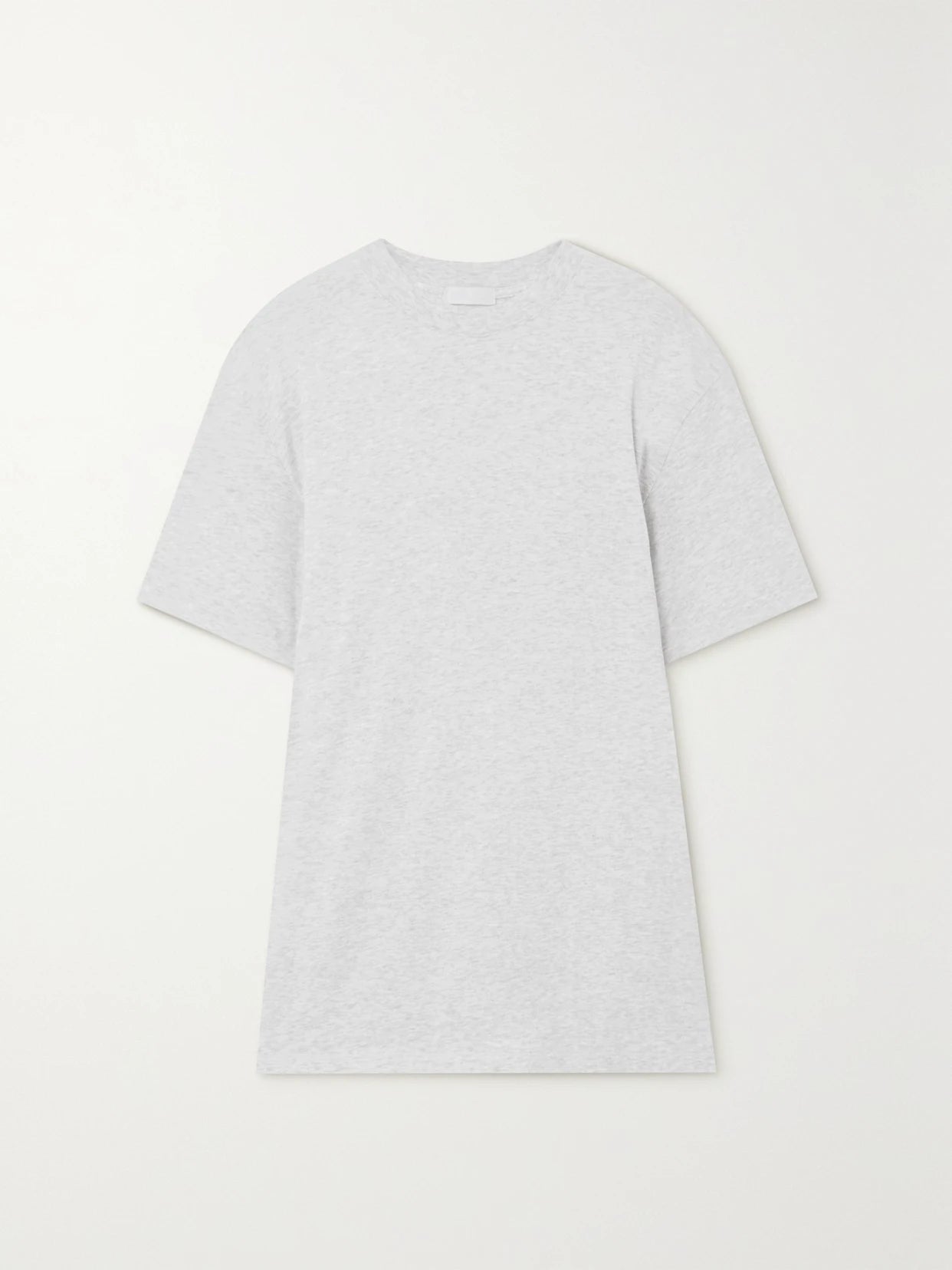 Boyfriend Stretch-jersey T-shirt - Light Heather Grey
