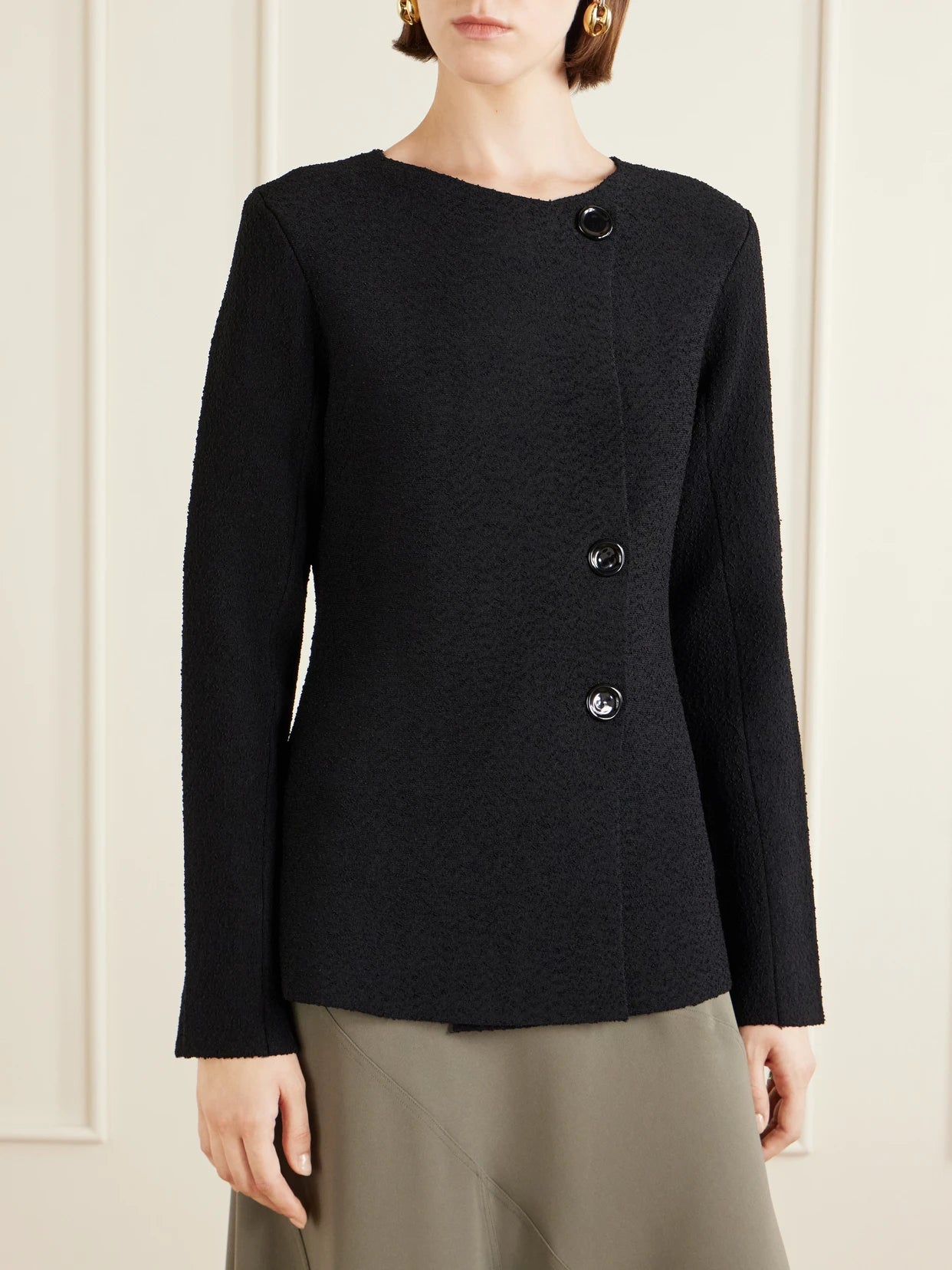 Sukki Draped Bouclé Jacket