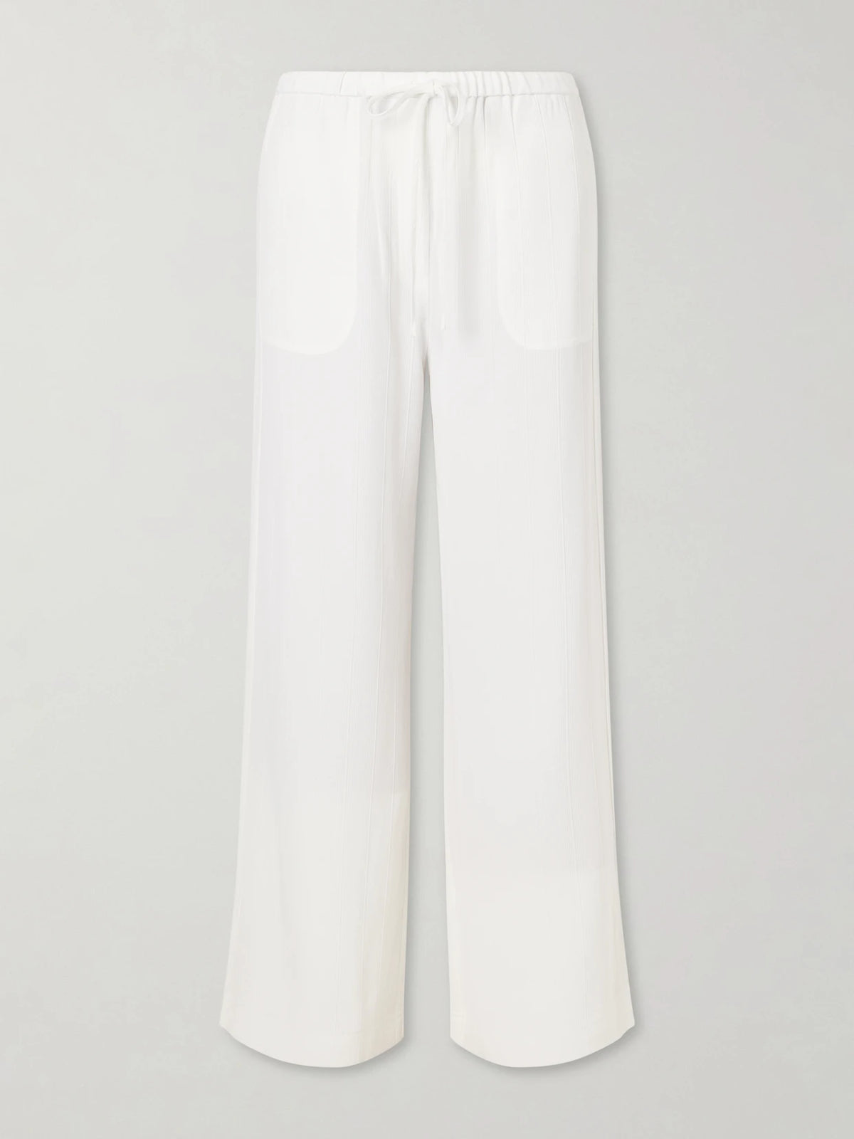 Striped Woven Wide-leg Pants
