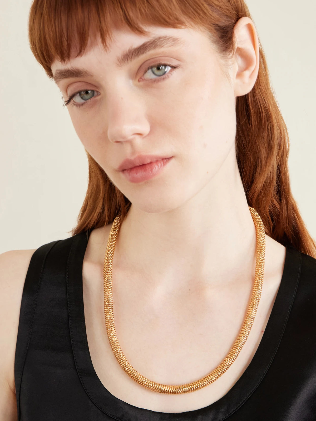Image of Necklaces. Product name - K. i.s. s. 18-karat Rose Gold Necklace in Multi colour by brand - Carolina Bucci