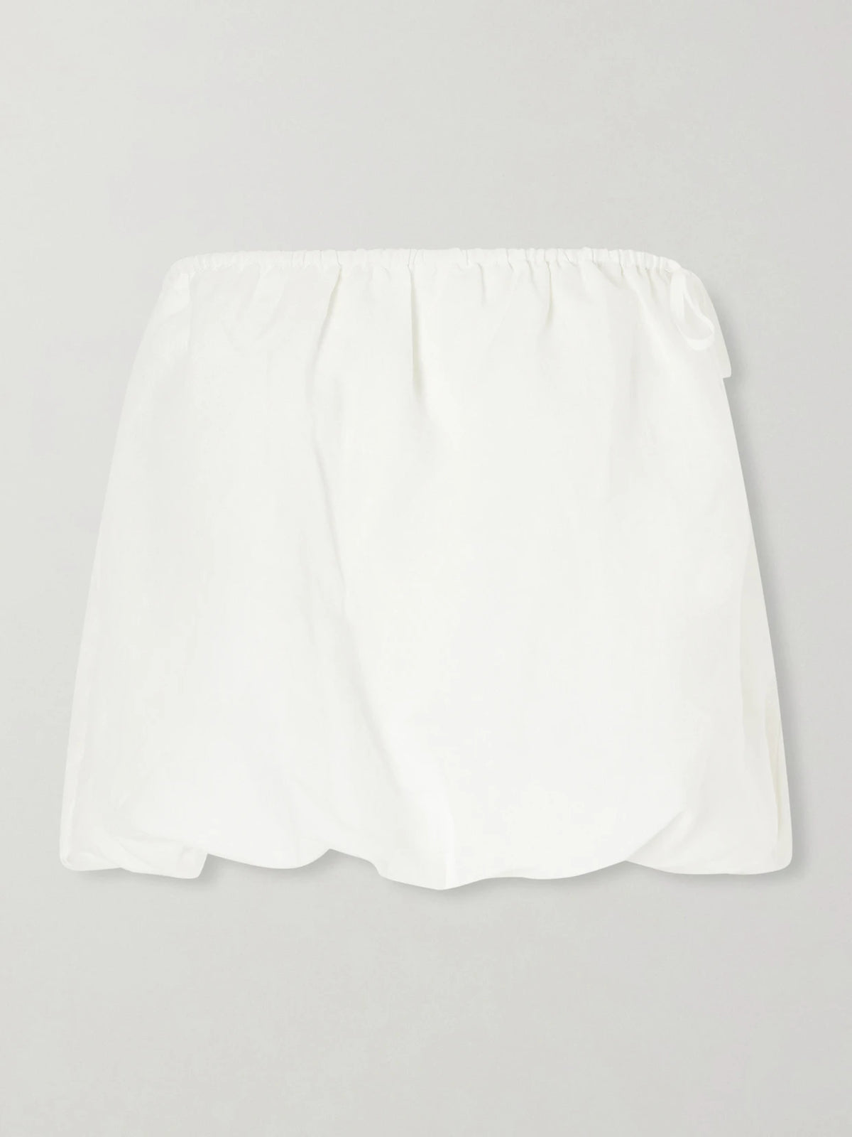 Deiji Studios Bubble Strapless Linen Bouse