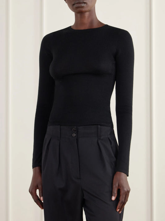 ST. AGNI Ribbed Merino Wool Sweater