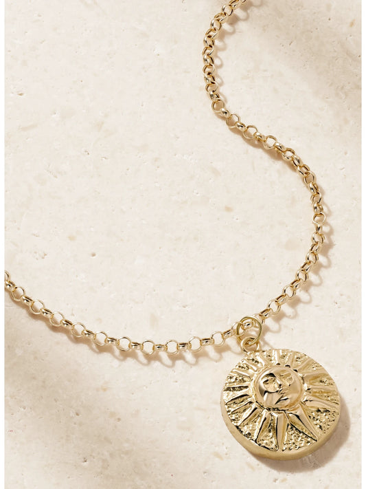 L'Atelier Nawbar Little Dream Of Rays 18-karat Gold Pendant Necklace