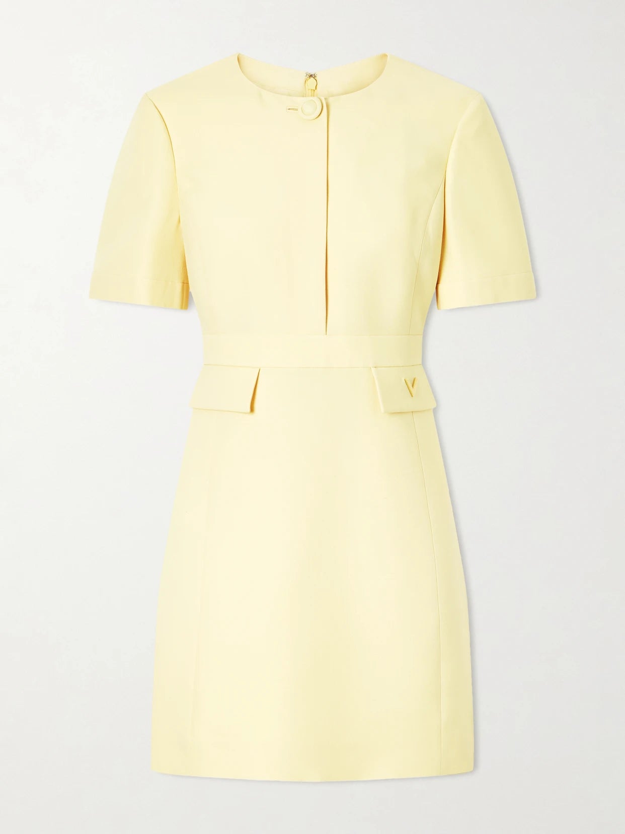 Wool And Silk-blend Crepe Mini Dress