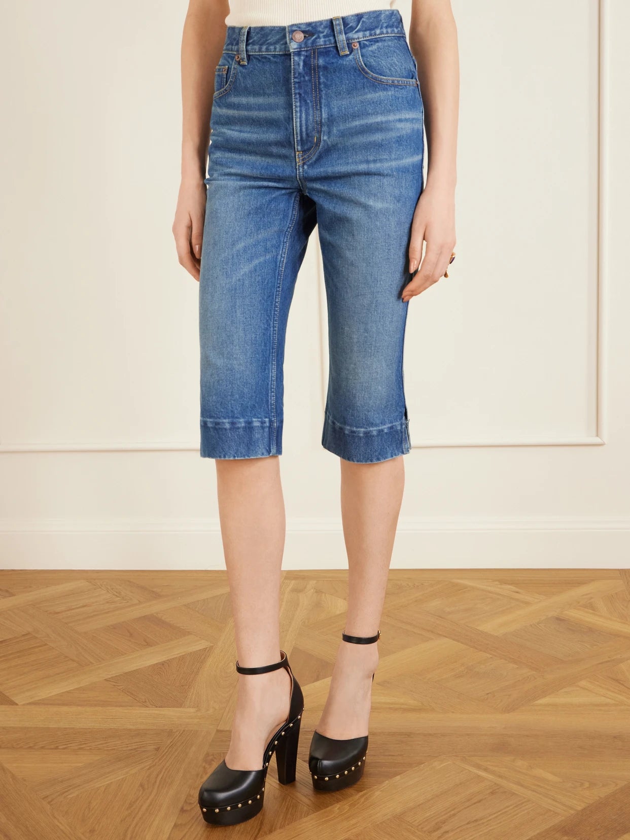 Capri Mid-rise Slim-leg Organic Jeans