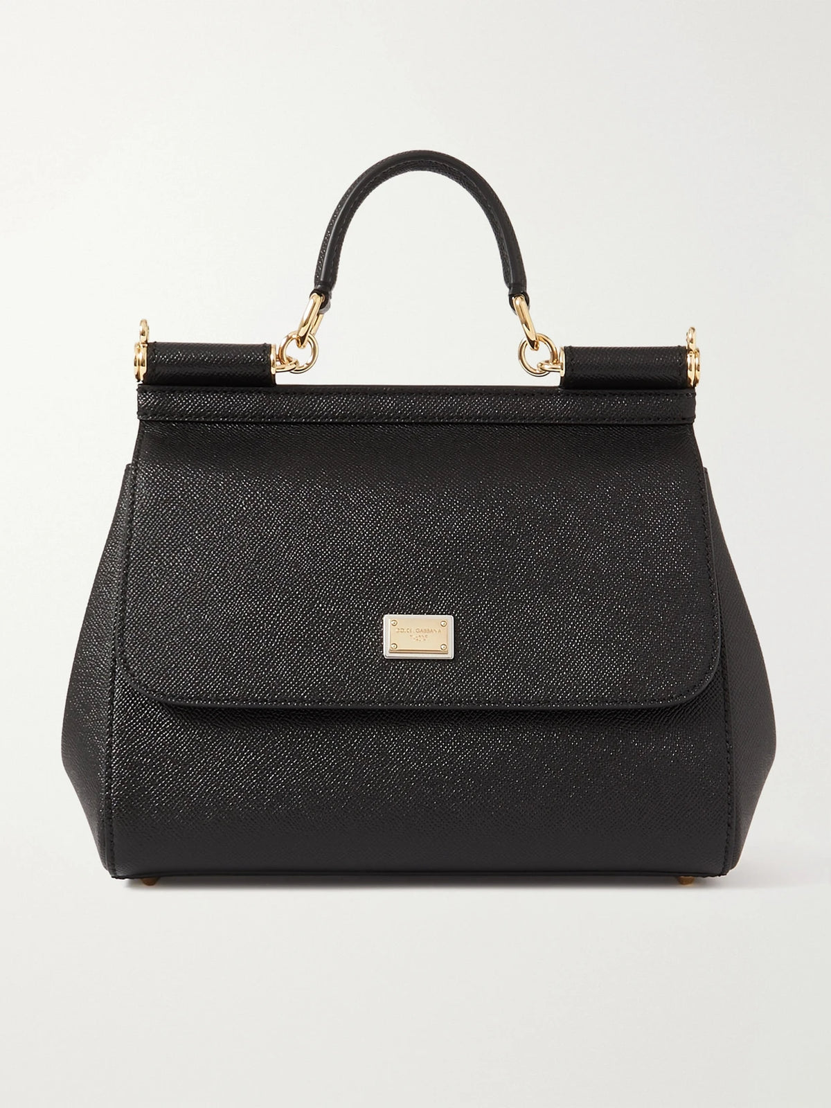 Sicily Medium Textured-leather Tote