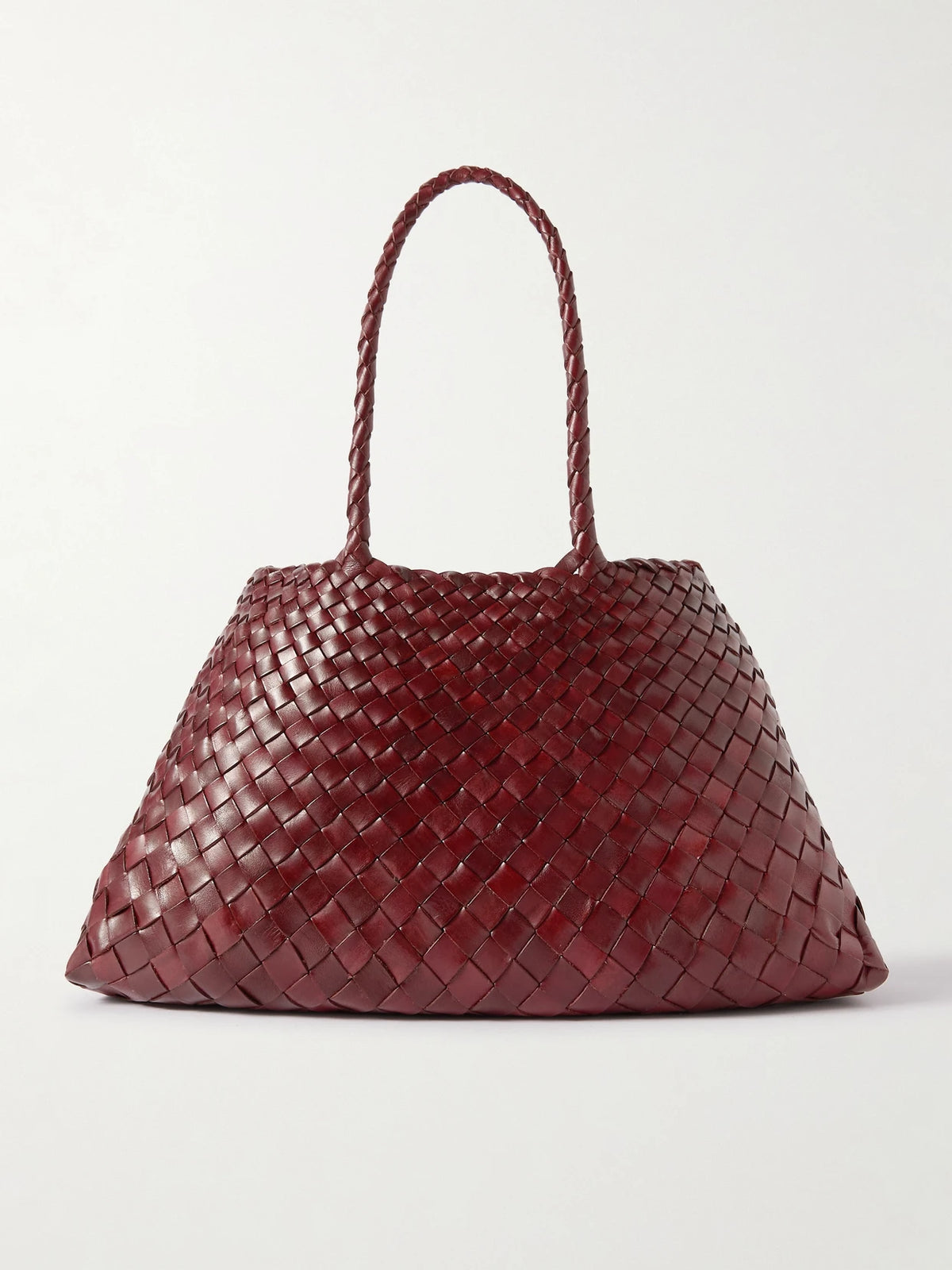 Santa Croce Big Woven Leather Tote Bag