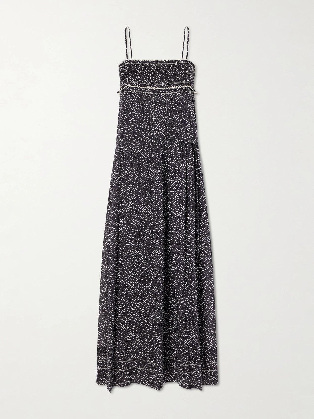 Demy Printed Cotton Midi Dress