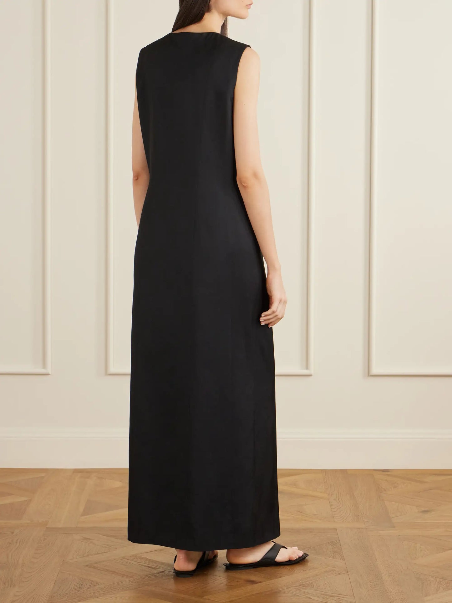 Hana Split Silk Dress