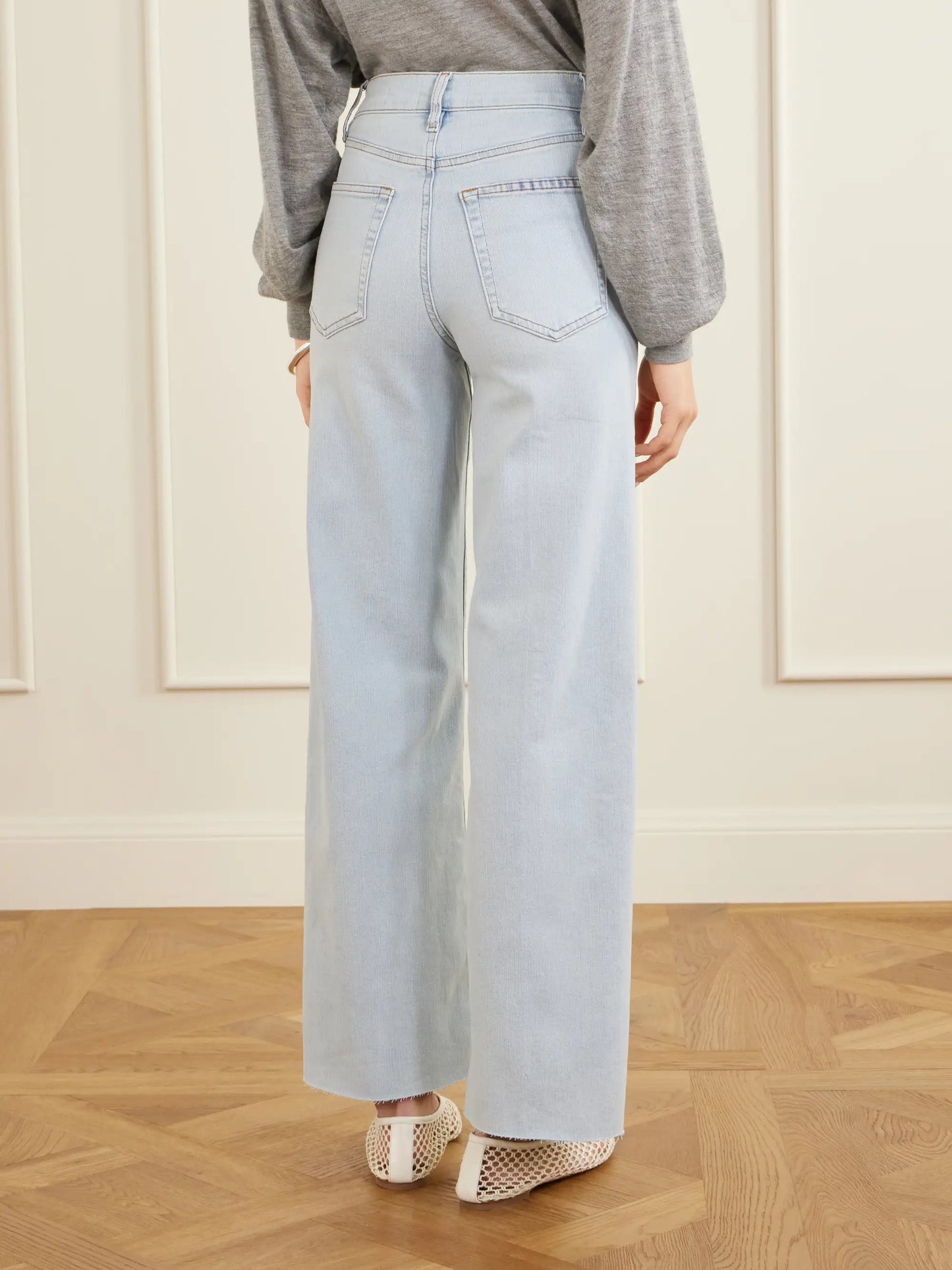 Le Slim Palazzo High-rise Wide-leg Jeans