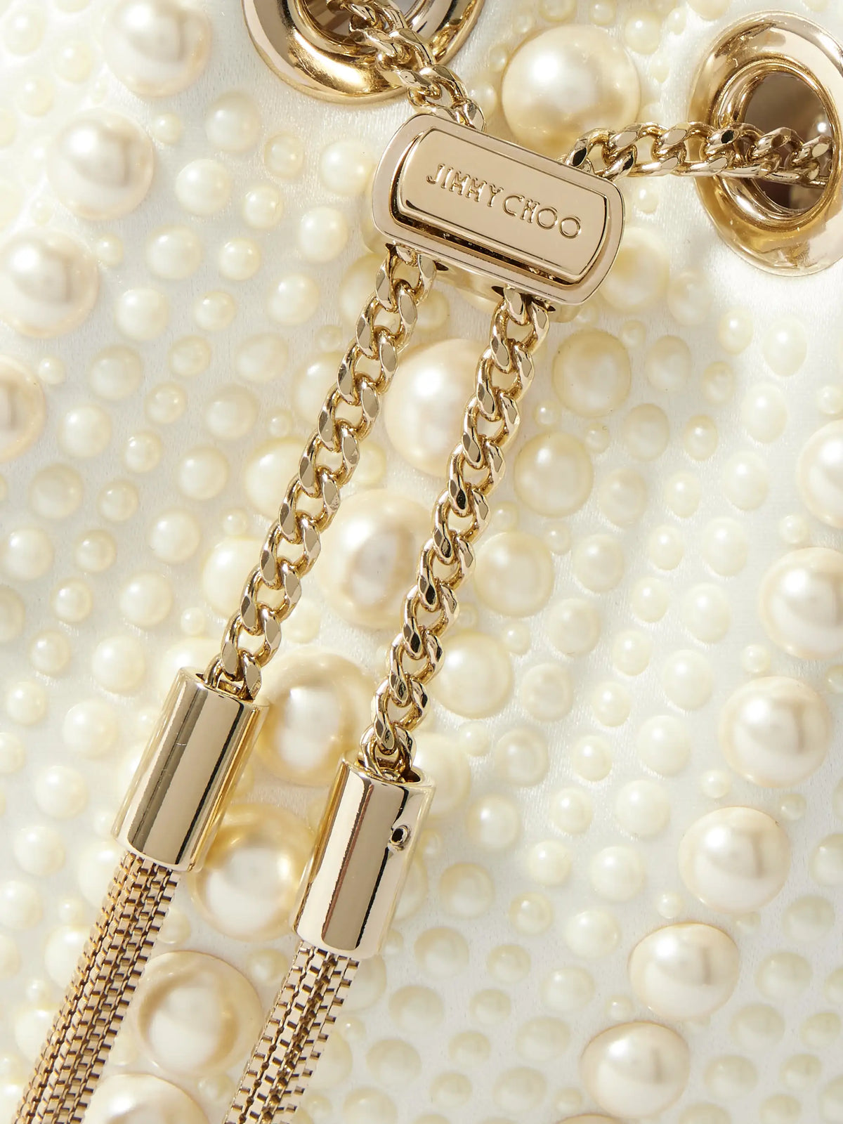 Bon Bon Micro Embellished Satin Bucket Bag