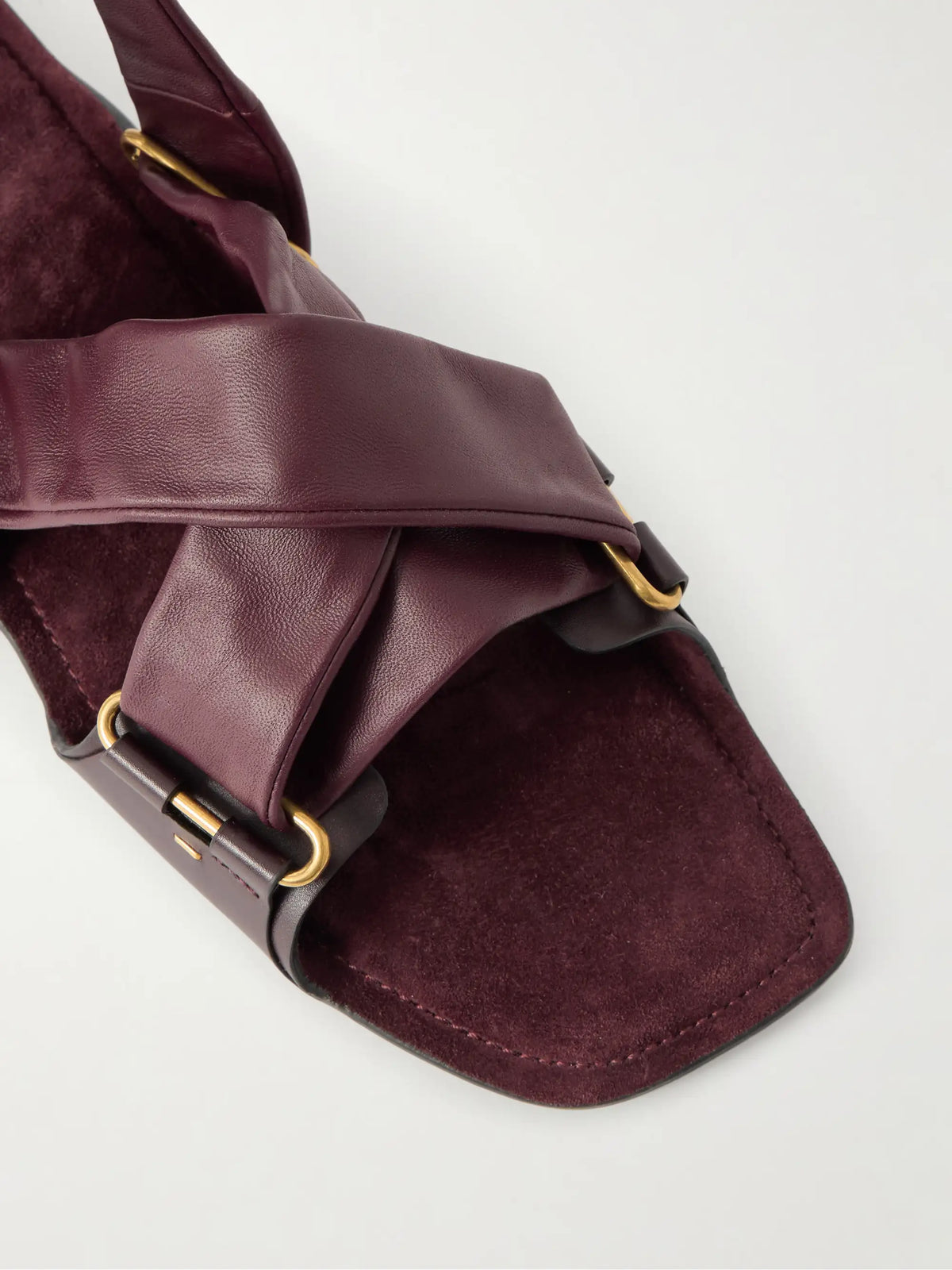 Boden Tie-detailed Leather Sandals