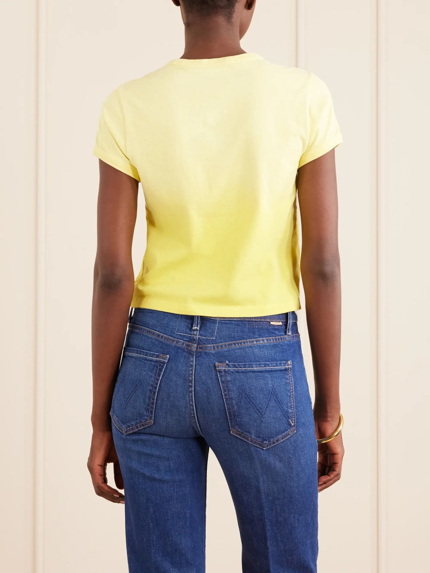 The Itty Bitty Ringer Printed Cotton-jersey T-shirt
