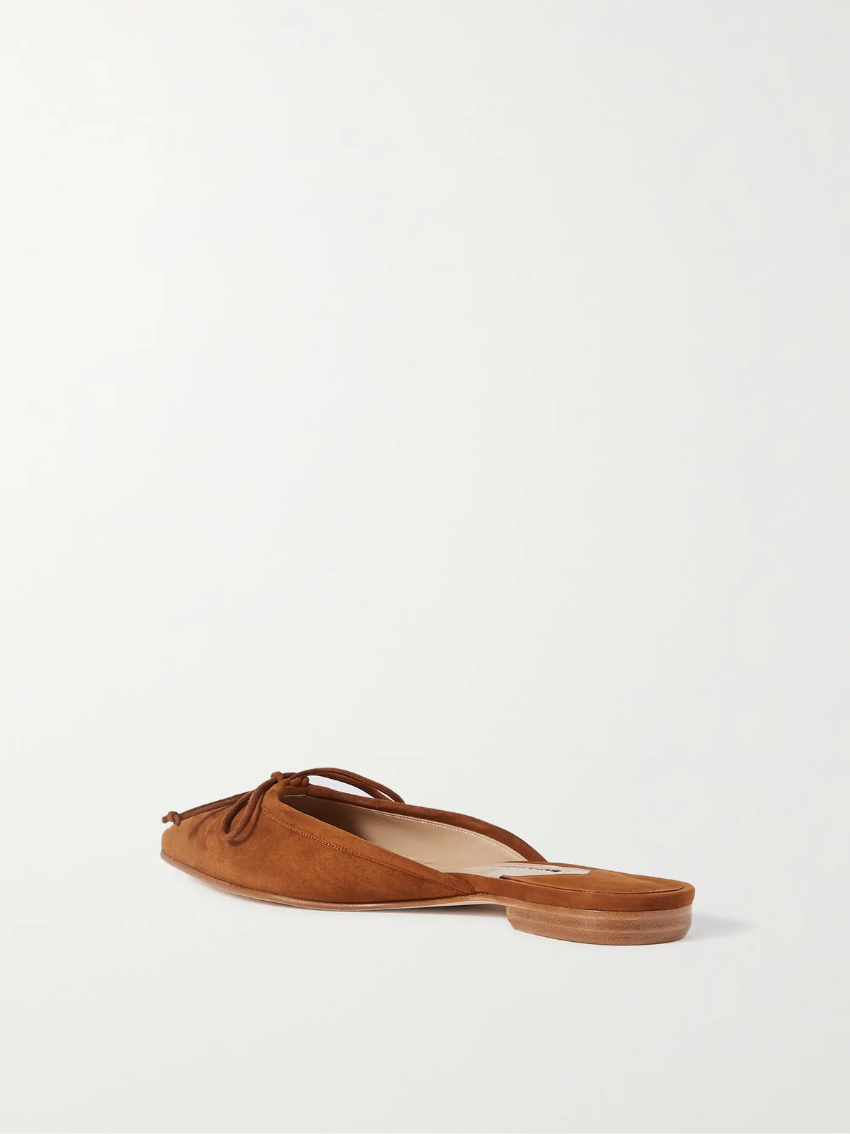 Ballerimu Bow-detailed Suede Ballet Flats