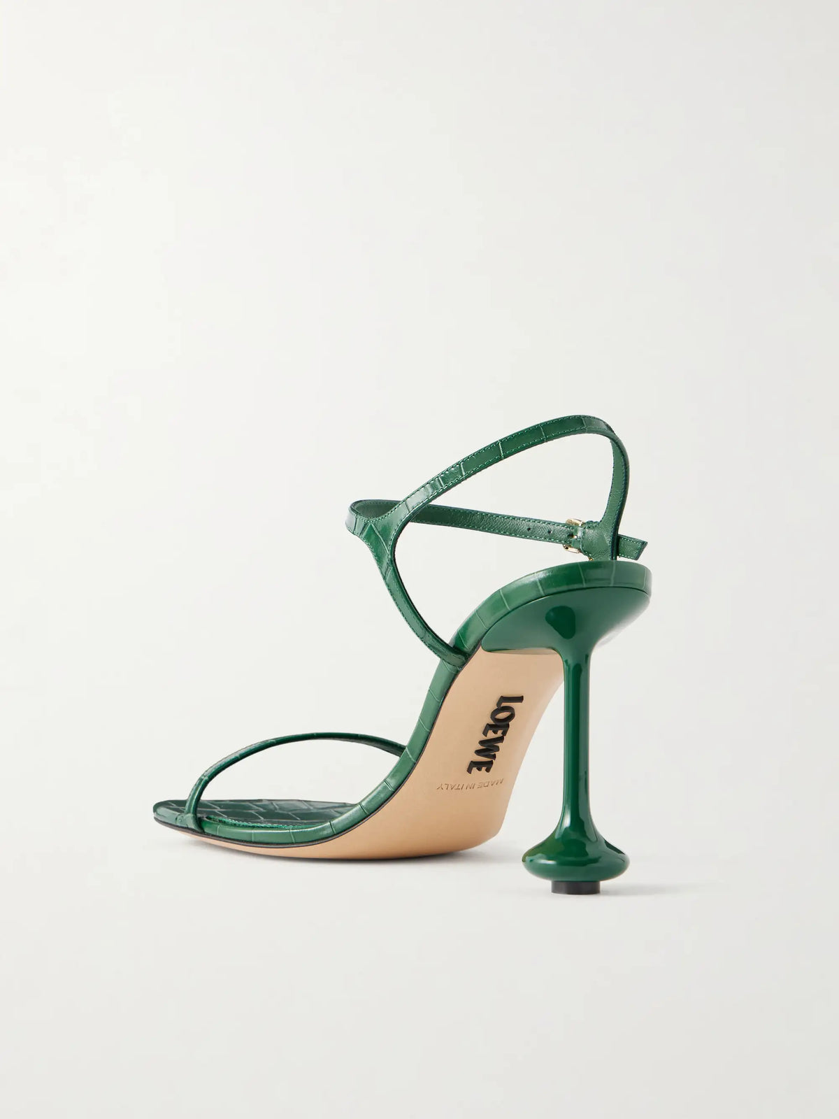 Toy 90 Croc-effect Leather Sandals