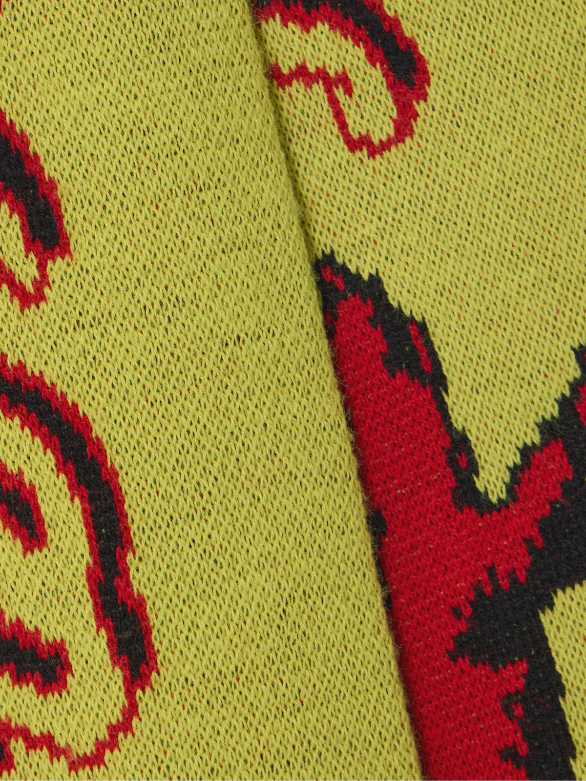 JW Anderson Fringed Jacquard-knit Scarf