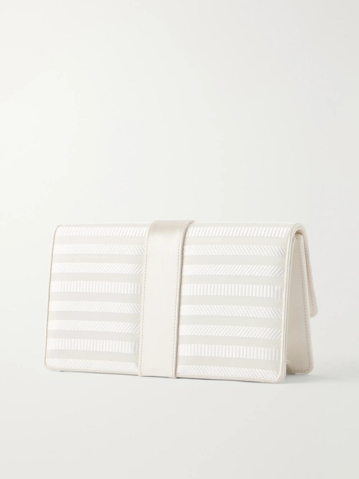 Capri Crystal-embellished Silk-jacquard Clutch