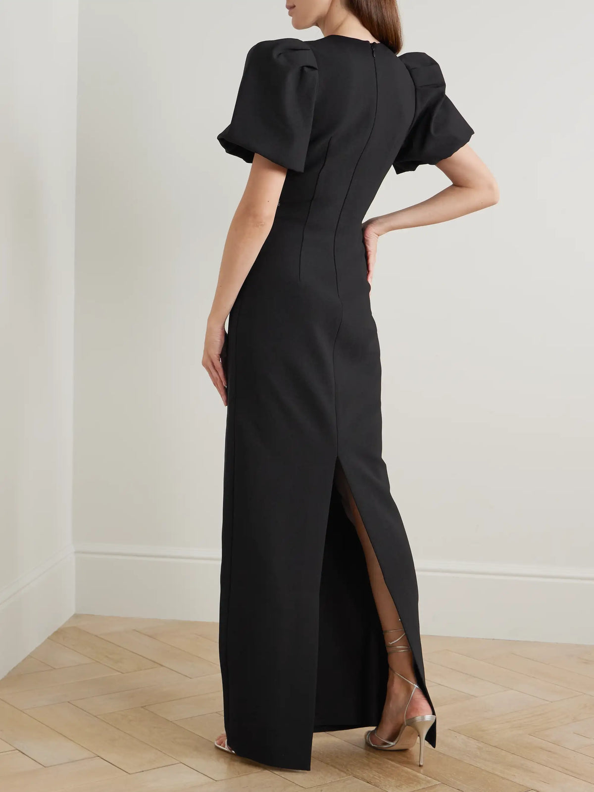 Rebecca Vallance Zephyr Embellished Crepe Gown