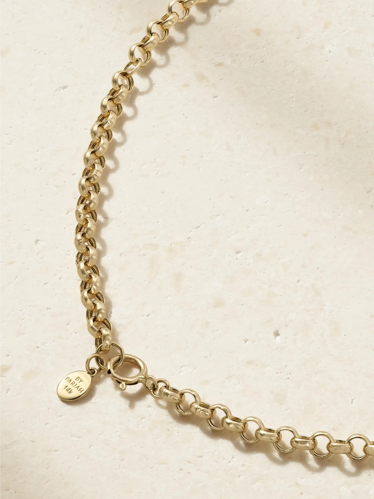 By Pariah Octagon 14-karat Recycled Gold, Smokey Quartz And Diamond Necklace