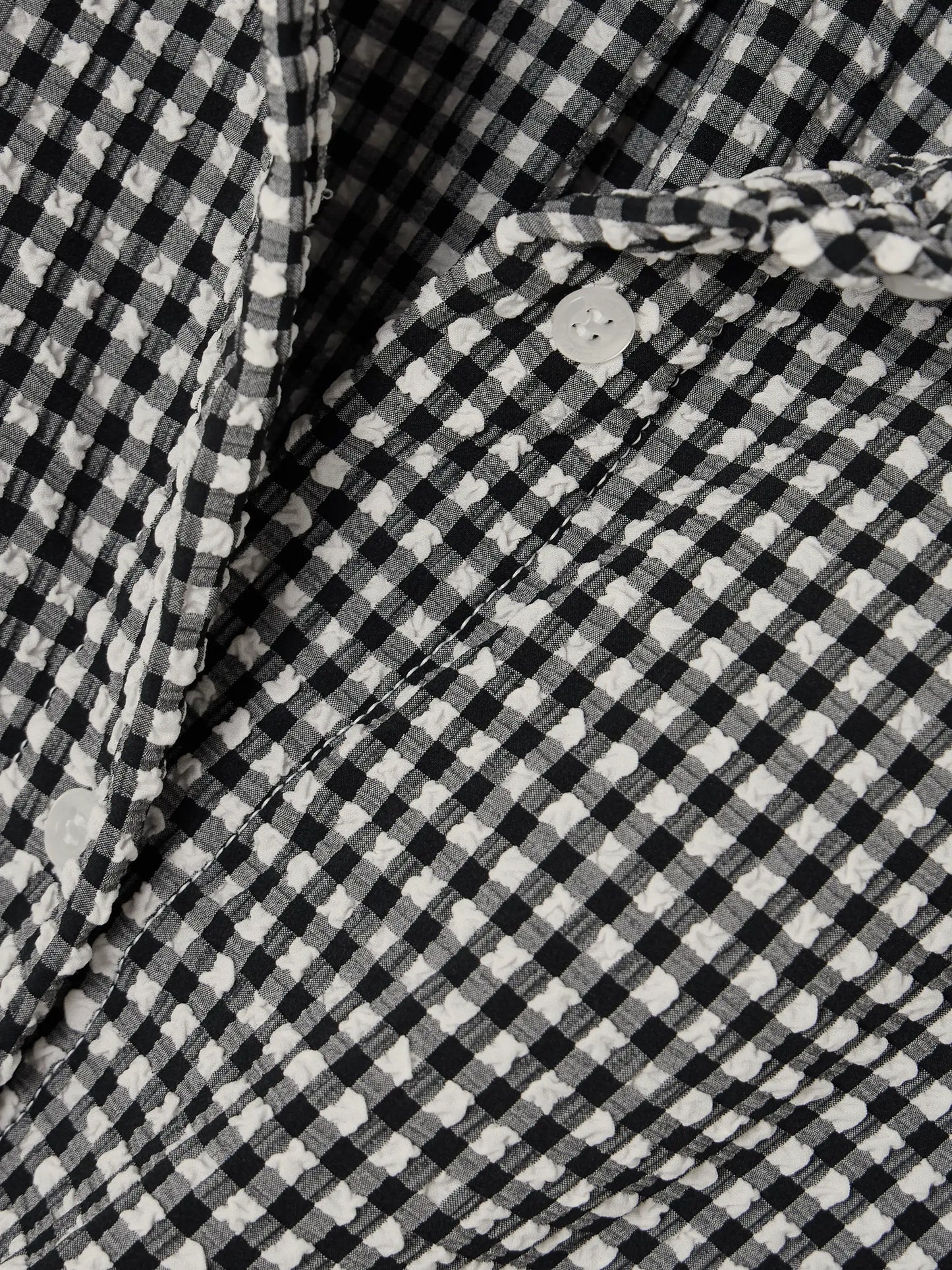 Gingham Seersucker Shirt