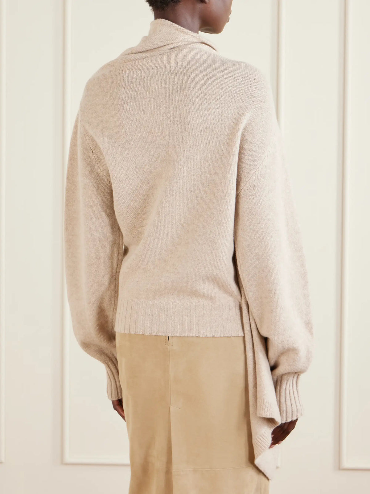 Draped Wool Sweater