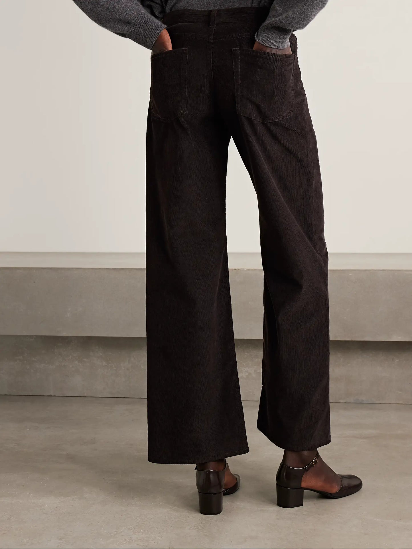 Eglitta Cotton-blend Corduroy Straight-leg Pants