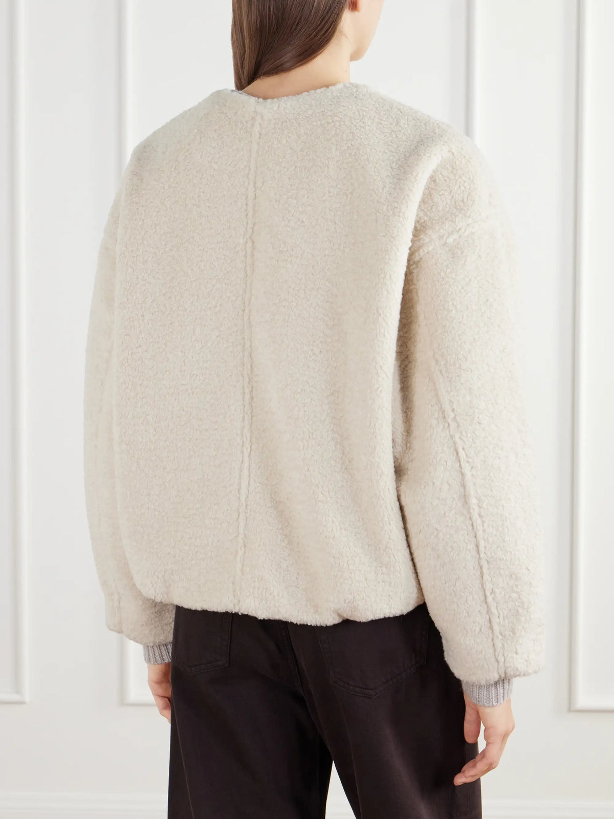 Citizens of Humanity Cropped Plush Bomber Jacket