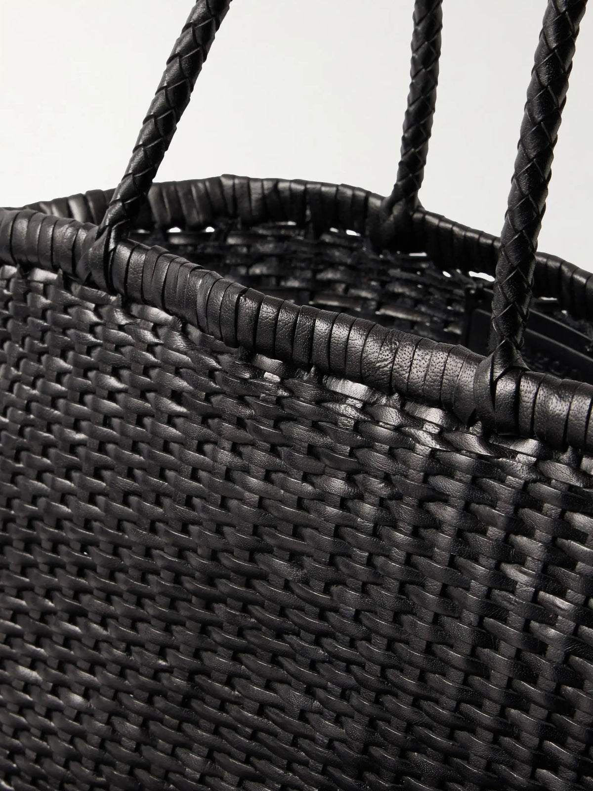 B Weave Small Woven Leather Tote