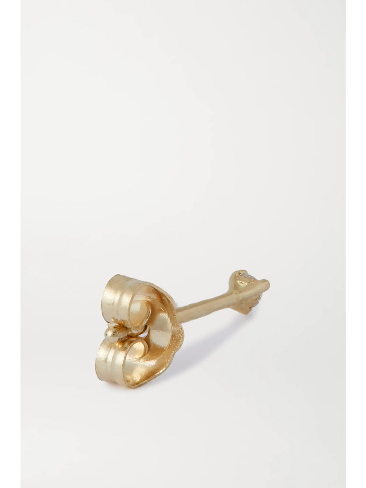 Teeny Gold Diamond Single Earring