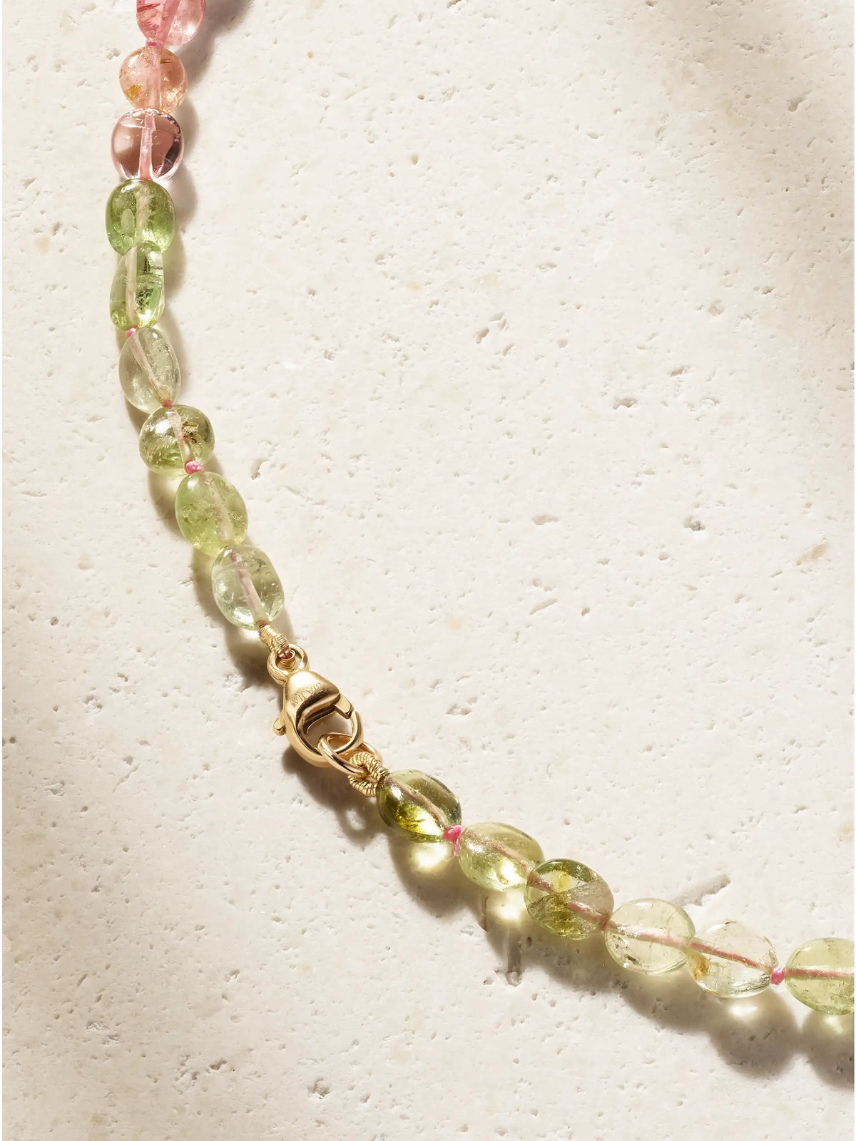 Arizona Candy 14-karat Gold Tourmaline Necklace