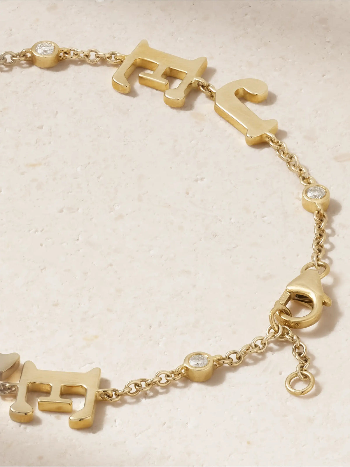 Je T'aime 9-karat Gold Diamond Bracelet