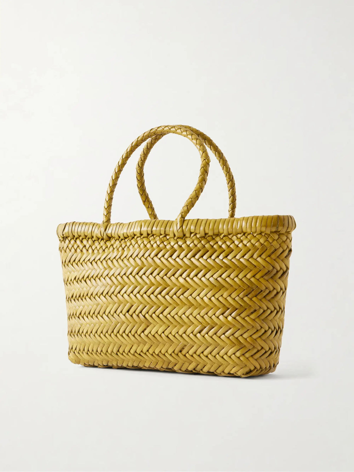 Gora Mini Woven Leather Tote
