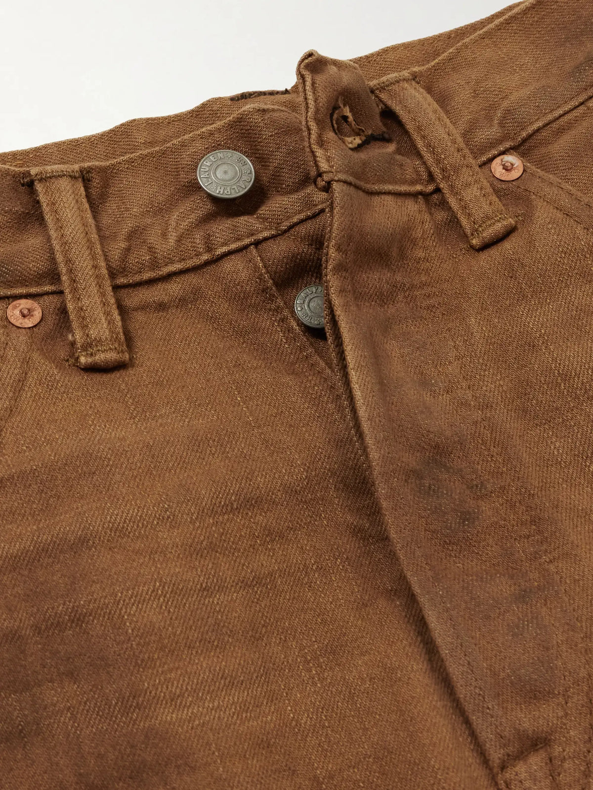 RRL High-rise Straight-leg Jeans