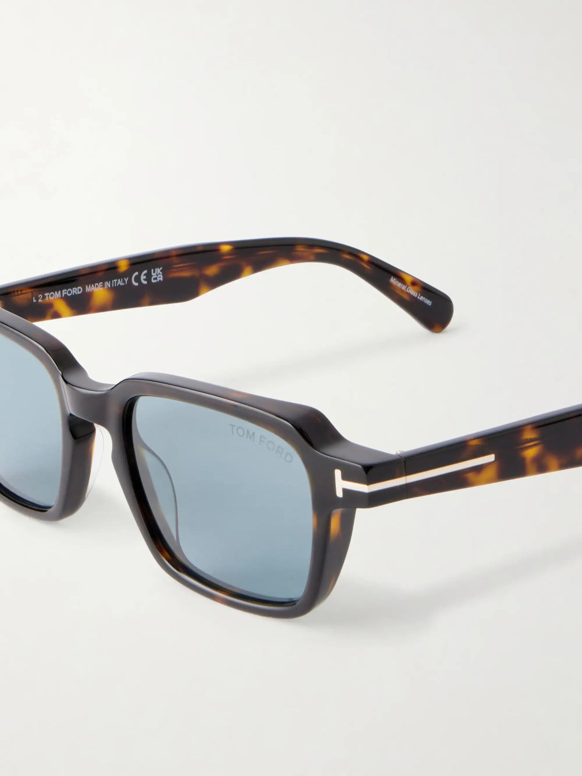 Ezra-02 Square-frame Tortoiseshell Acetate Sunglasses