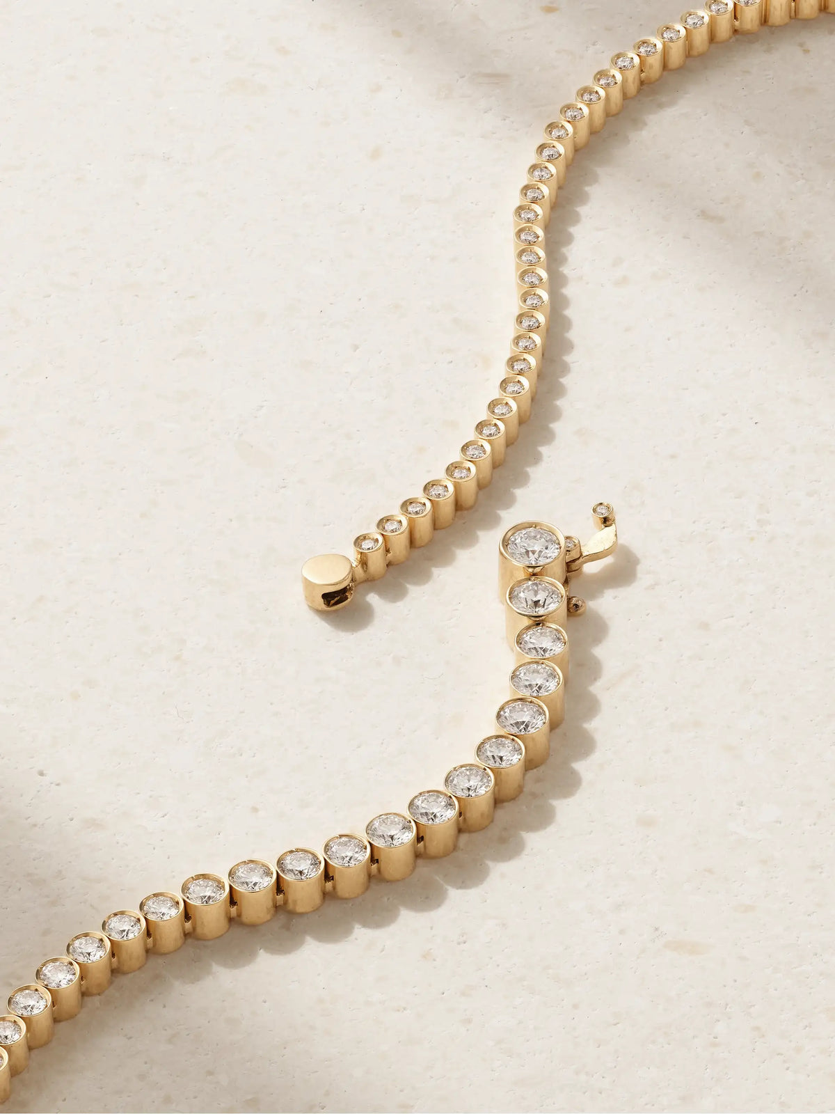 Classic Tennis 18-karat Gold Diamond Necklace