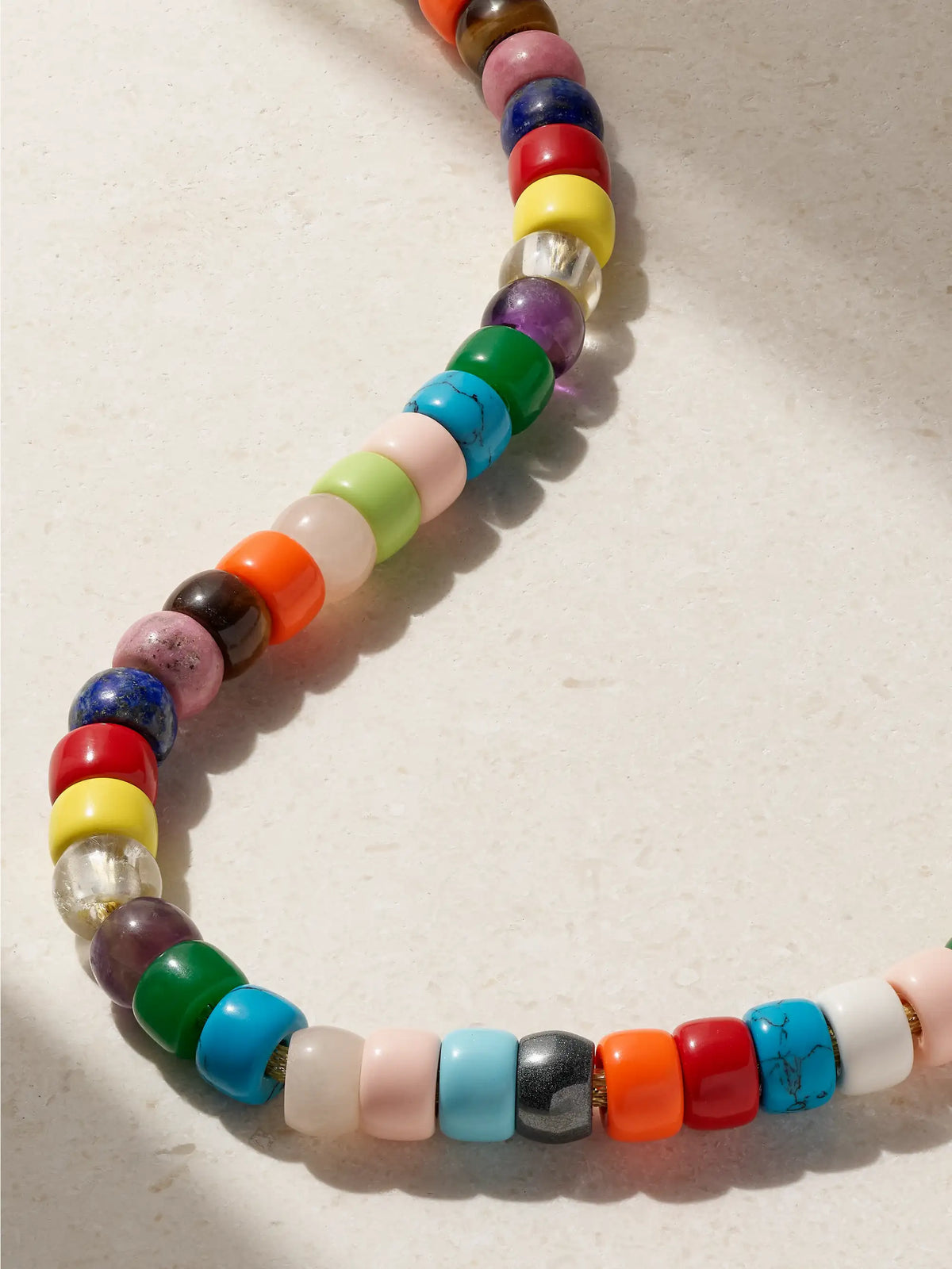 Forte Beads 18-karat Gold, Lurex And Multi-stone Glasses Chain Kit