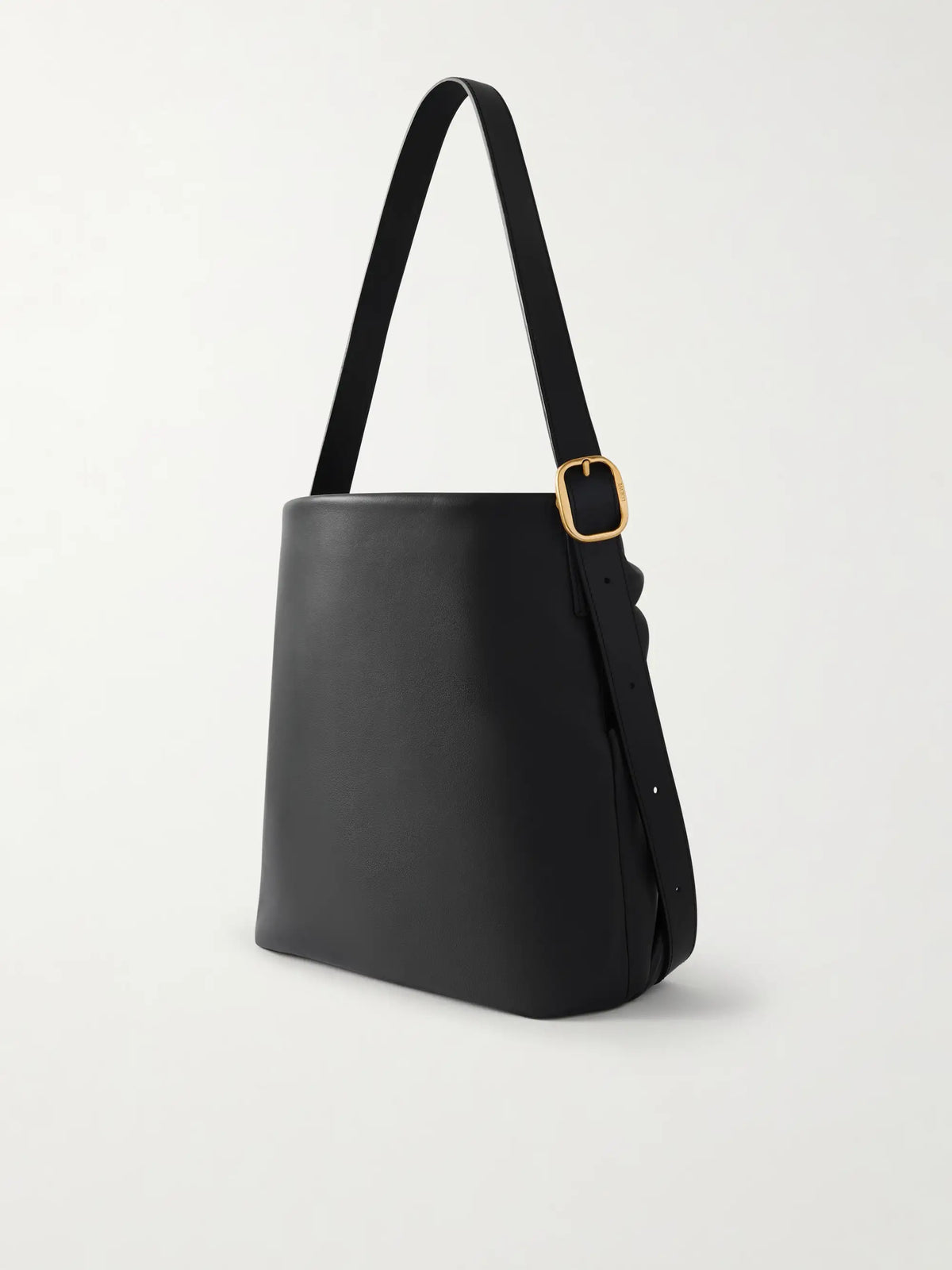 Featherlight Gathered Leather Tote