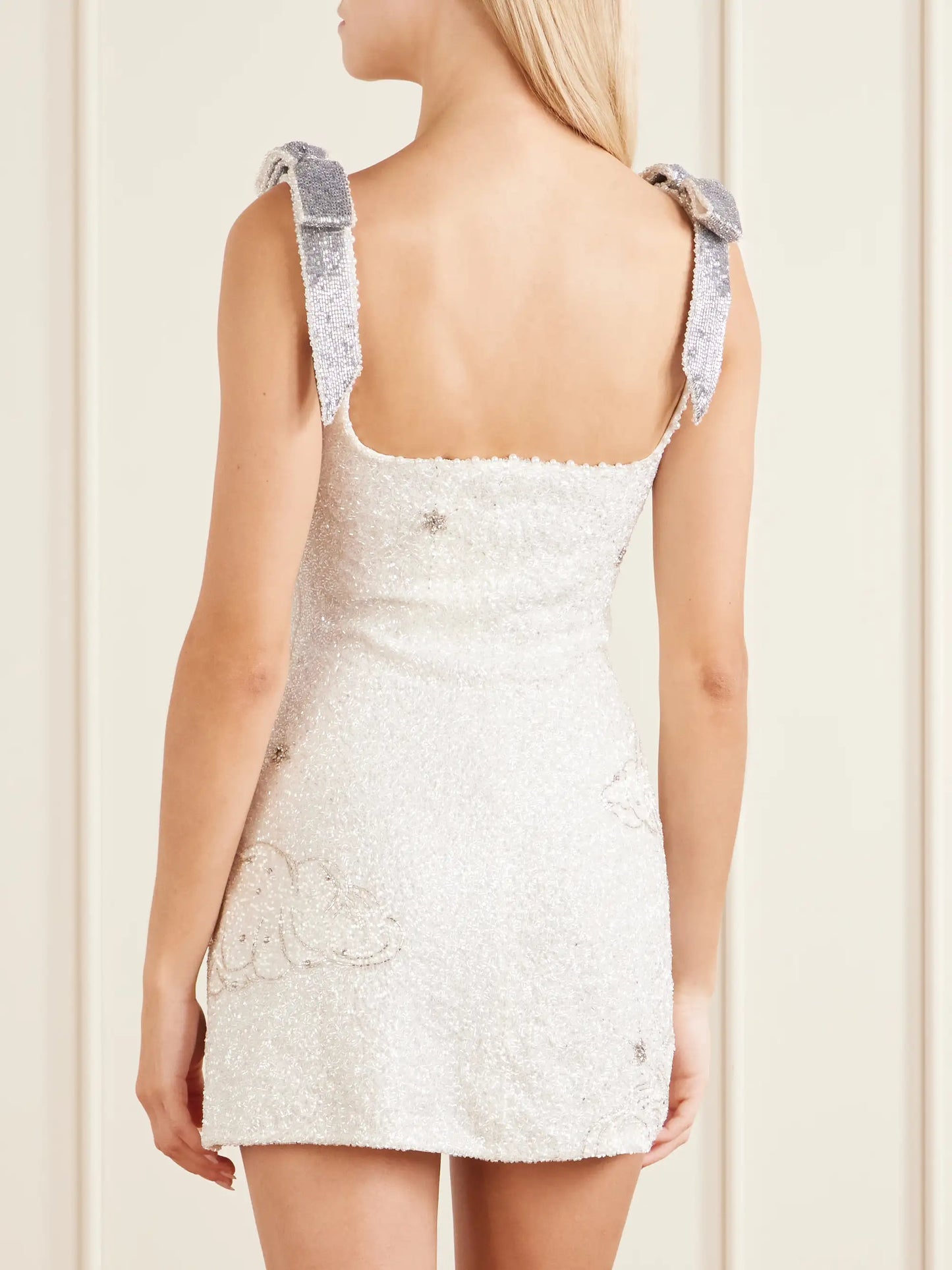 Cupid Embellished Tulle Mini Dress
