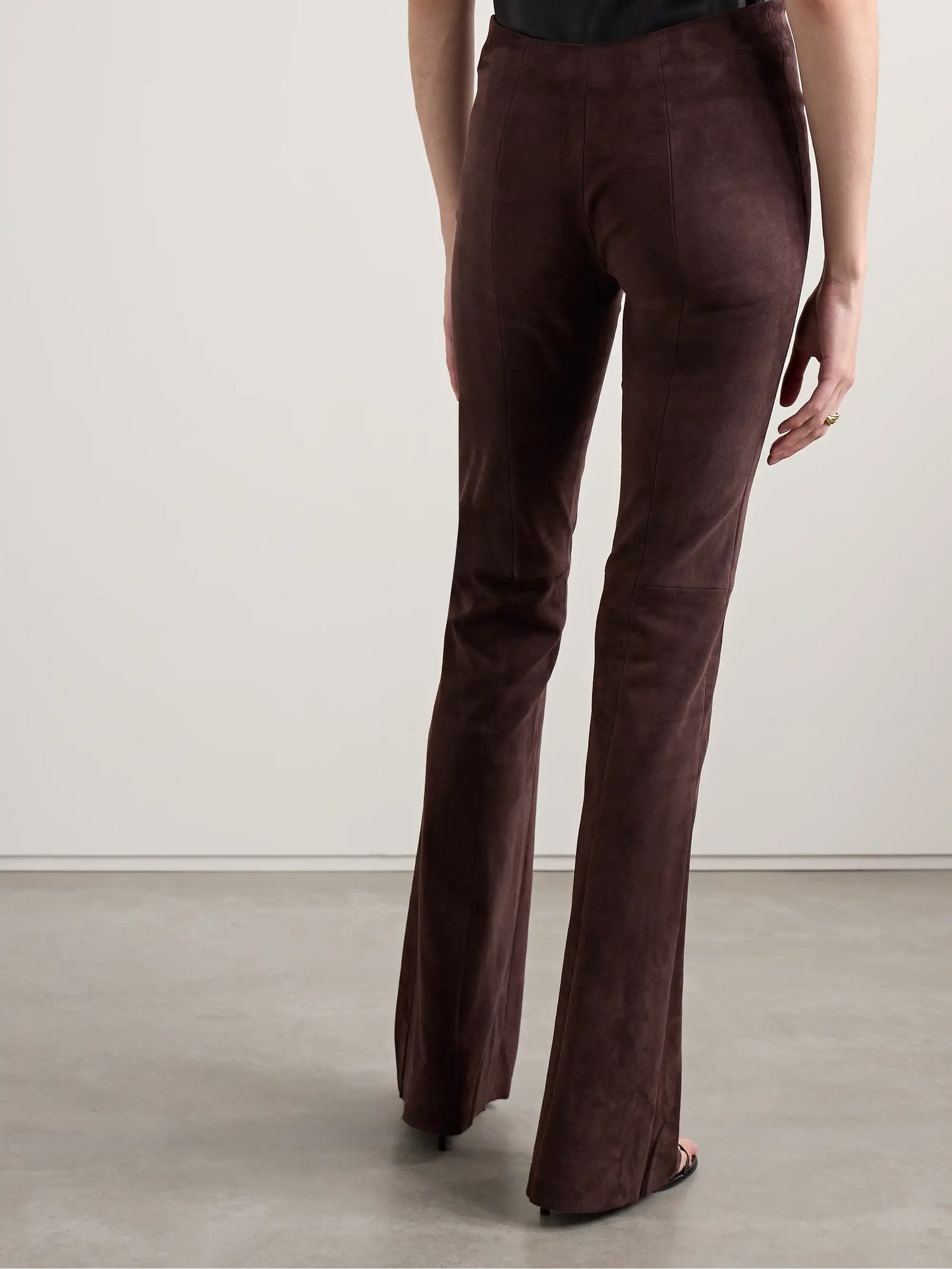 Gégé Suede Flared Pants