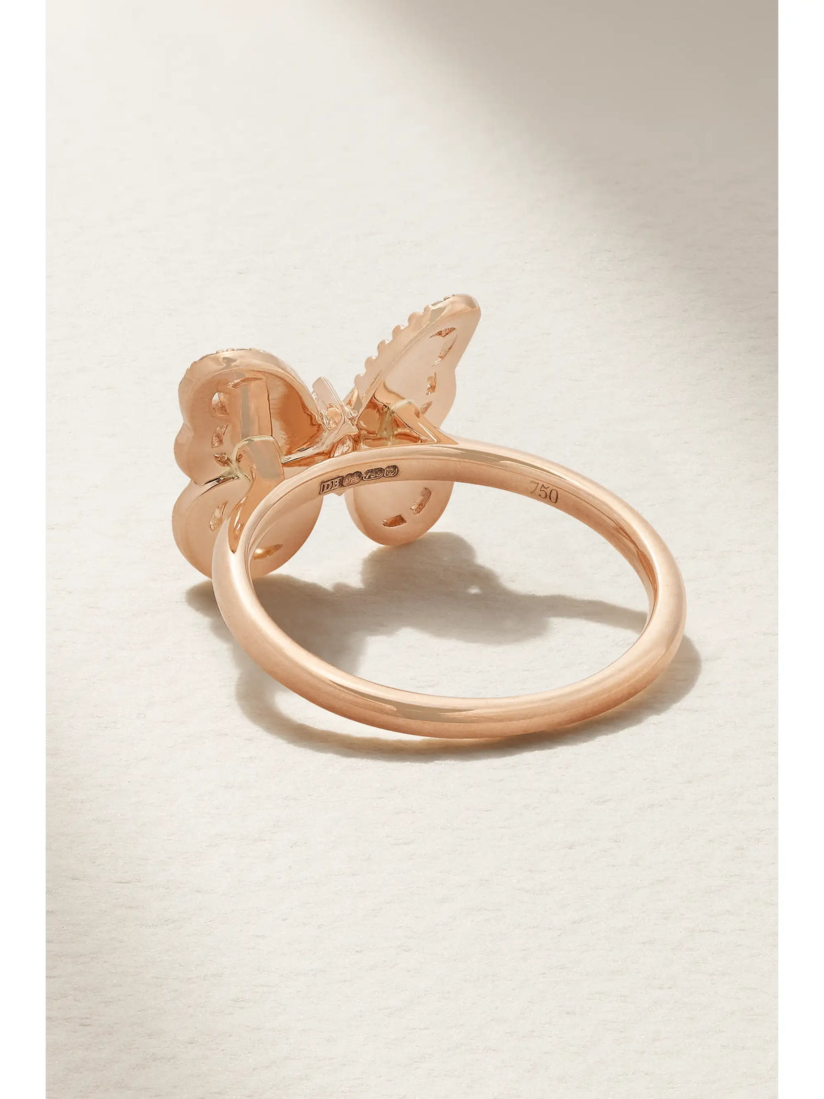 Portraits Of Nature Butterfly 18-karat Rose Gold Diamond Ring