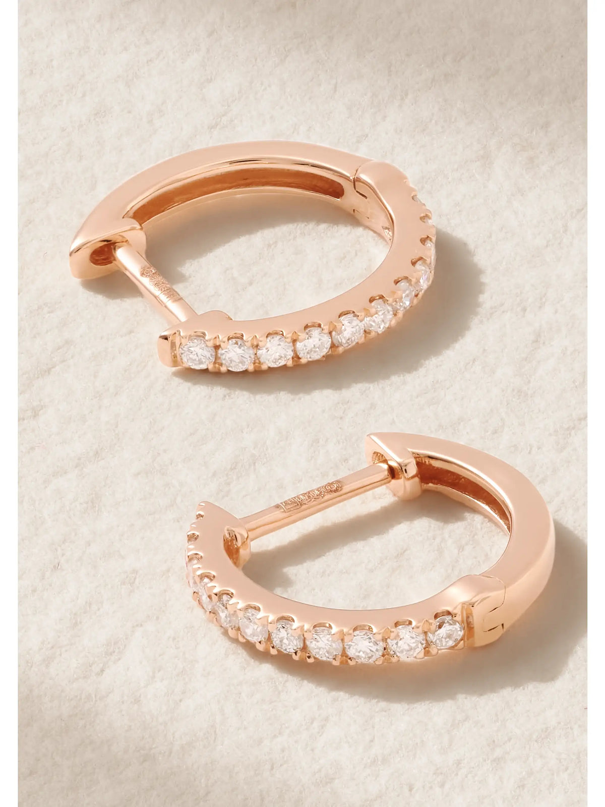 Huggies 18-karat Rose Gold Diamond Earrings
