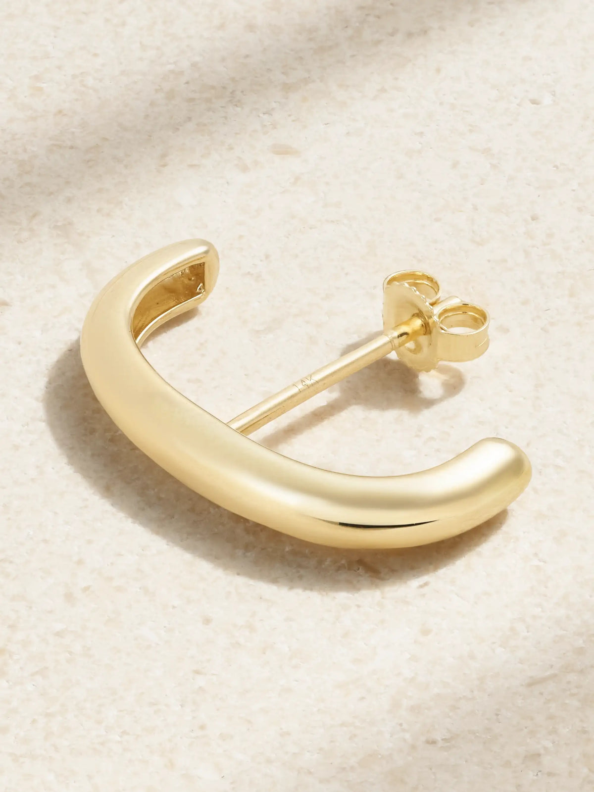 Golden Glow 14-karat Gold Single Earring