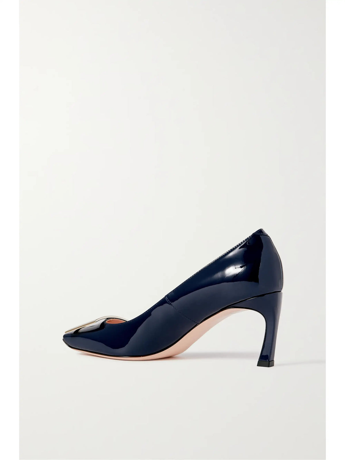 Belle Vivier Trompette 70 Buckled Patent-leather Pumps
