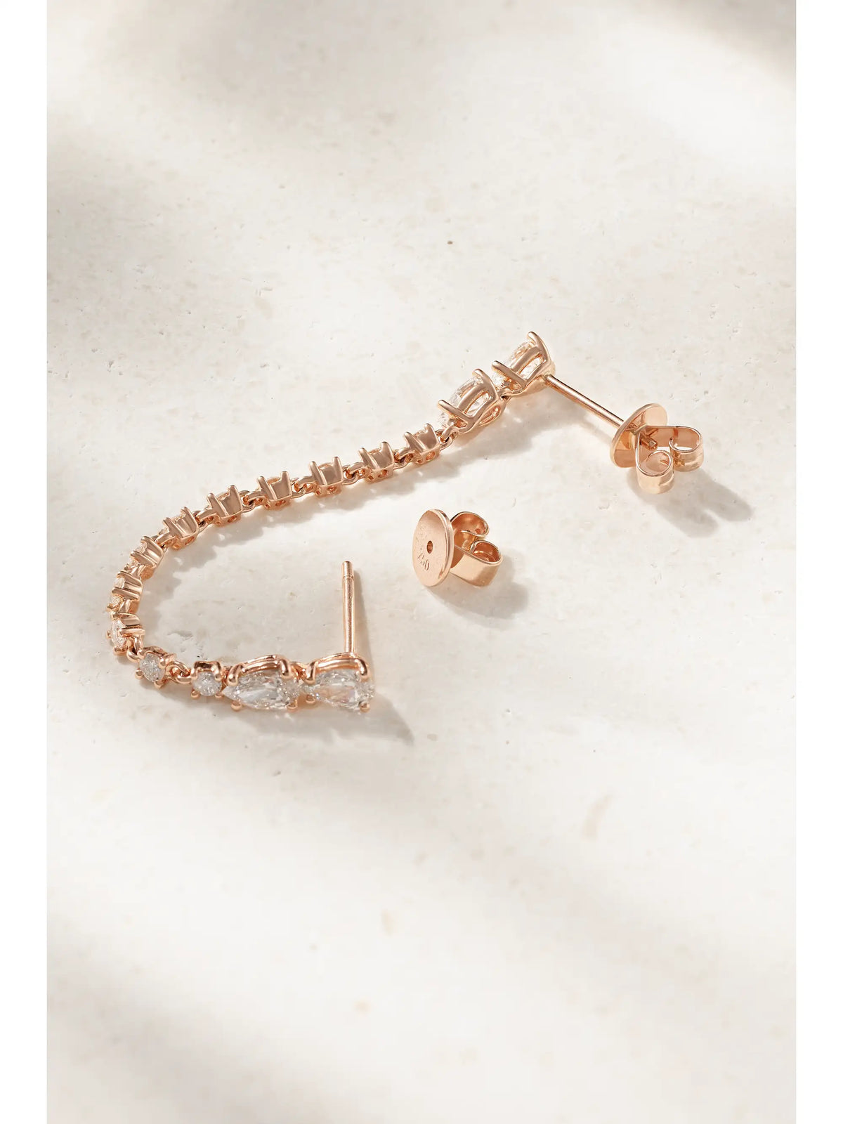 Daphne 18-karat Rose Gold Diamond Single Earring