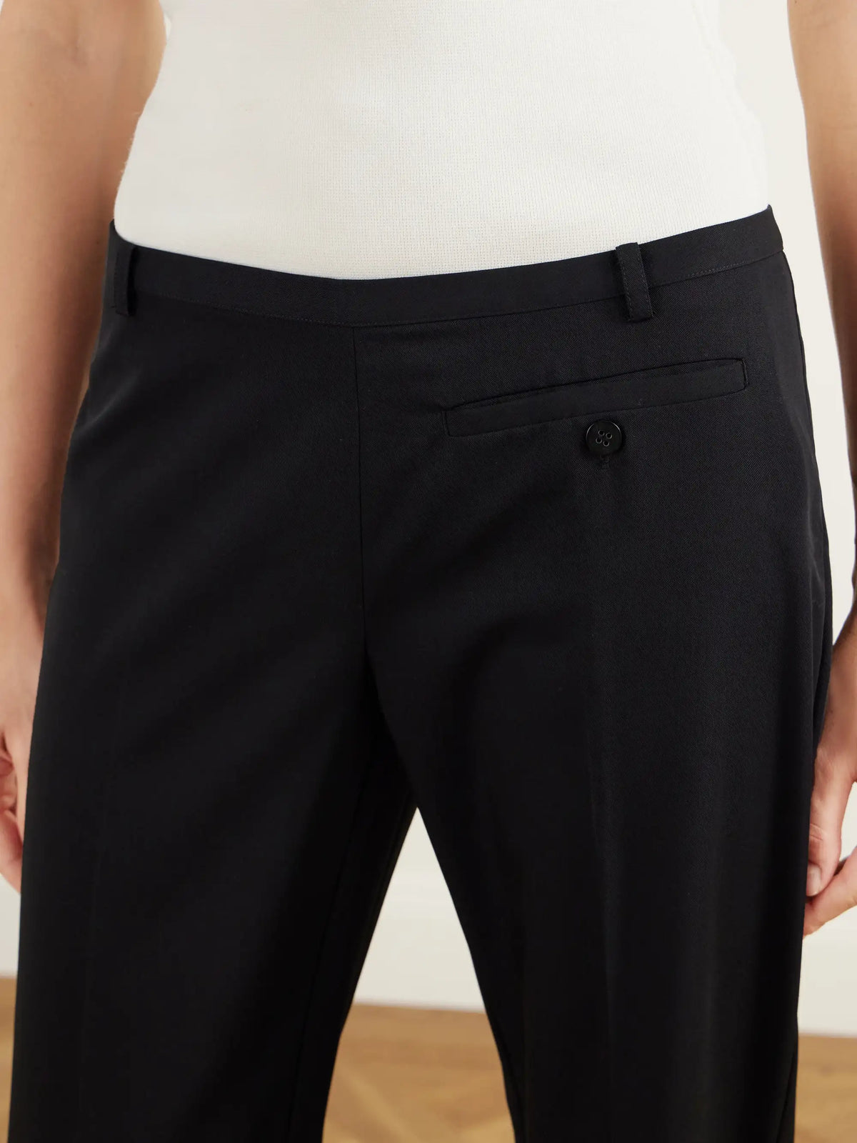 ST. AGNI 90s Wool-twill Straight-leg Pants