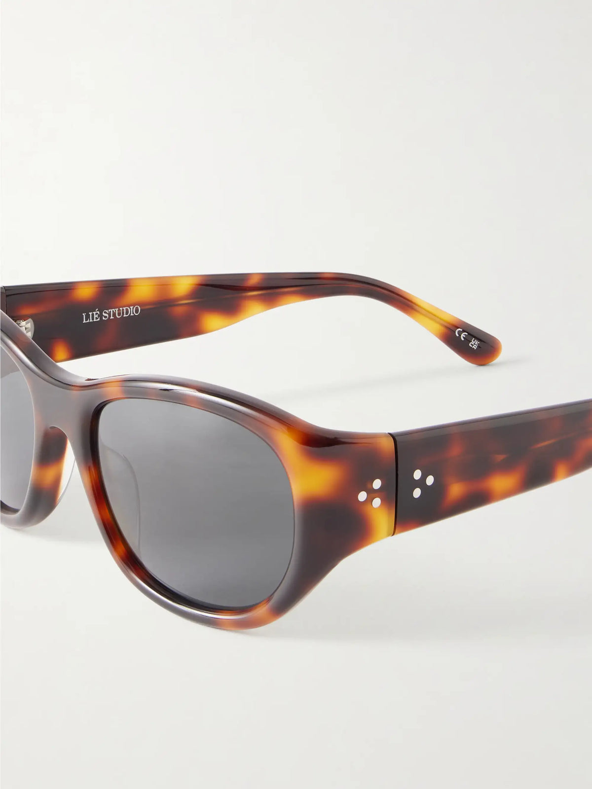 Lee Oval-frame Tortoiseshell Acetate Sunglasses