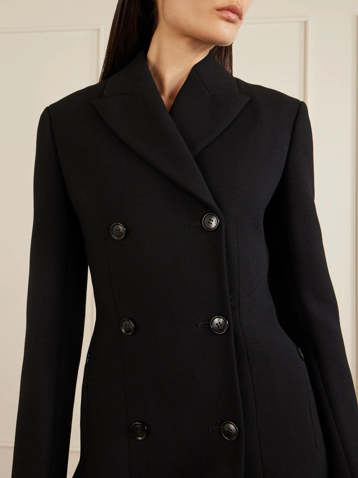 Alaïa Double-breasted Wool-blend Coat